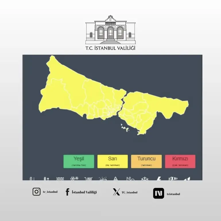 Avertissement du gouverneur d'Istanbul : heure donnée : la tempête arrive dans la mégapole