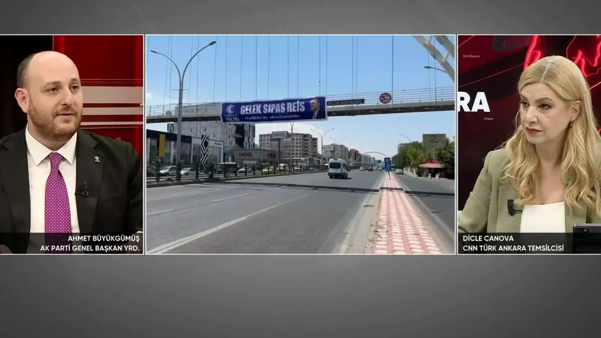 Remercier le président Erdoğan avec une banderole en kurde