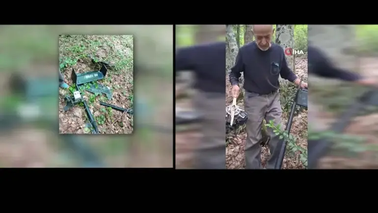 Un drone a été retrouvé dans la forêt de Sinop et dans la mer à Düzce.